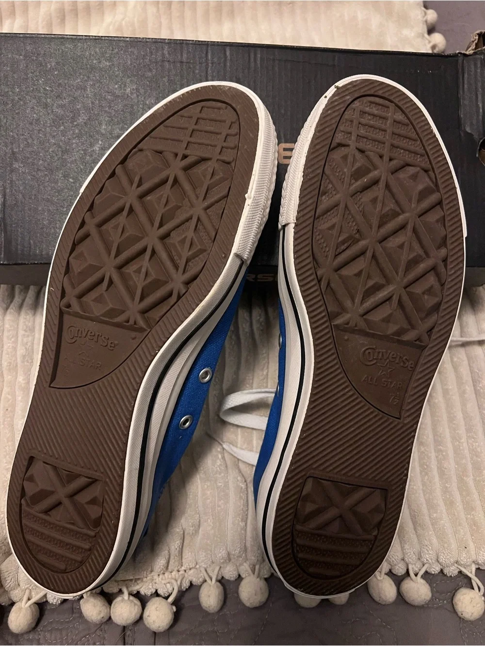 Converse Blue Top Sneakers with White Accents